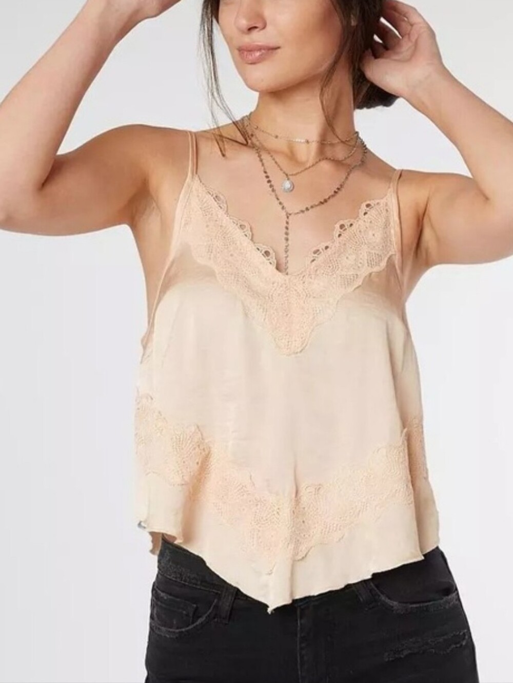 Free People Intimately Your Eyes Cream Cami Top